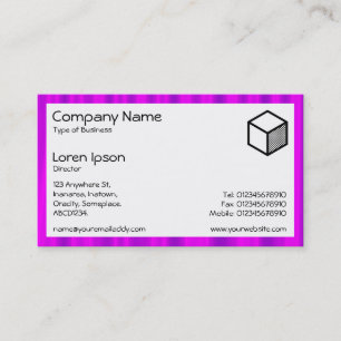 Rectangle - Purple Satin Business Card