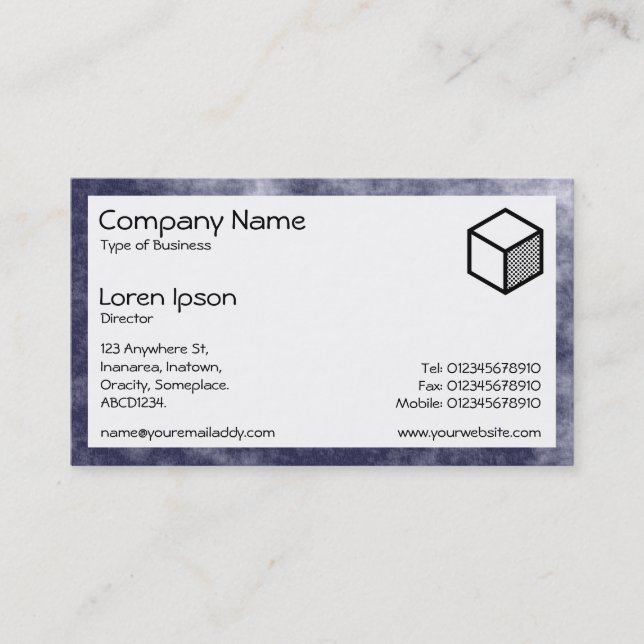 Rectangle - Smokey Atmosphere Business Card (Front)