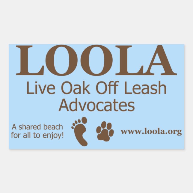 Rectangle Sticker: LOOLAorg Rectangular Sticker (Front)