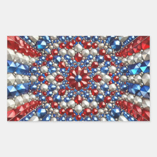 Rectangle sticker with Netherlands Colours