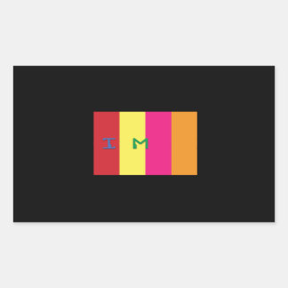 Rectangle Stickers, Glossy, 4.5 x 2.7 PRISM LOVE Rectangular Sticker