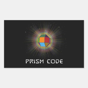 Rectangle Stickers, Glossy, 4.5 x 2.7" PRISM UFO Rectangular Sticker