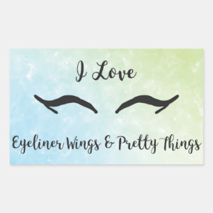 Rectangle Stickers, Matte, 4.5 x 2.7 inch (sheet o Rectangular Sticker