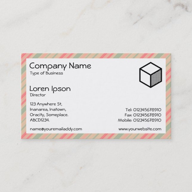 Rectangle - Stripes 310515 (05) Business Card (Front)