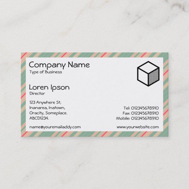 Rectangle - Stripes 310515 (07) Business Card (Front)