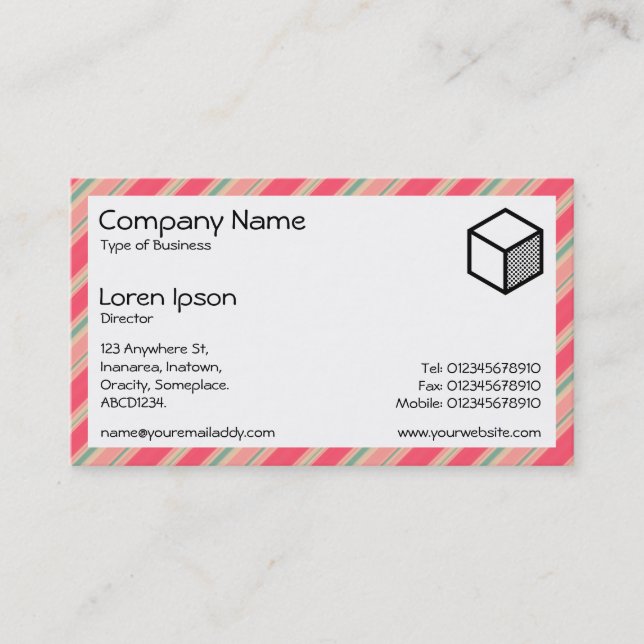 Rectangle - Stripes 310515 (08) Business Card (Front)