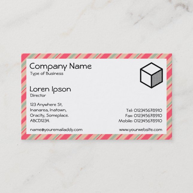 Rectangle - Stripes 310515 (09) Business Card (Front)
