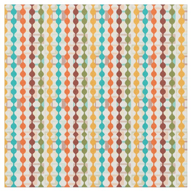 Rectangles and Chains  Fabric (Close Up)