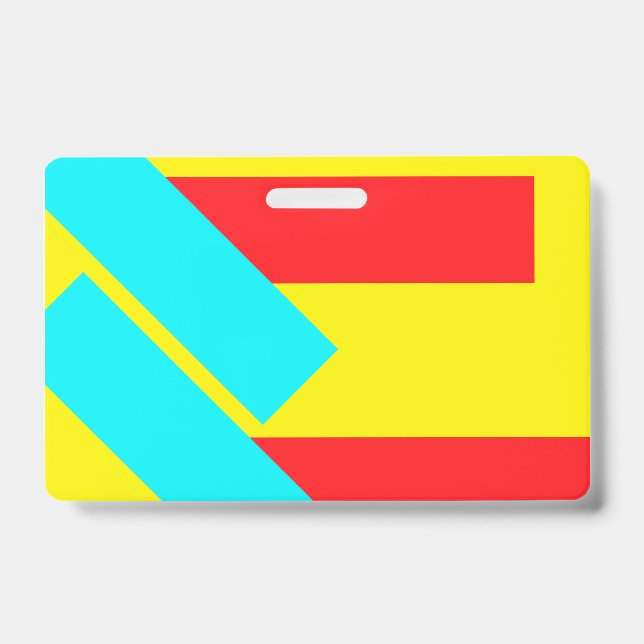 Rectangles ID Badge (Front)
