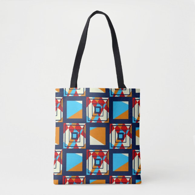 Rectangles of colourful pieces. Trendy seamless pa Tote Bag (Front)