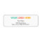 Rectangular company business logo return address