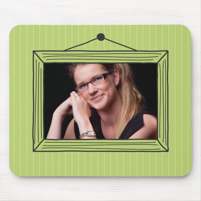 Rectangular handdrawn picture frame mouse mat (Front)