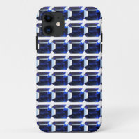 Rectangular Sapphire Blue