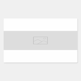 Rectangular sticker with your image