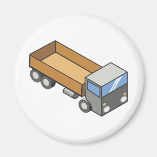 Rectangular truck magnet