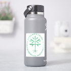 Rectangular Vinyl Green Seal Decal 