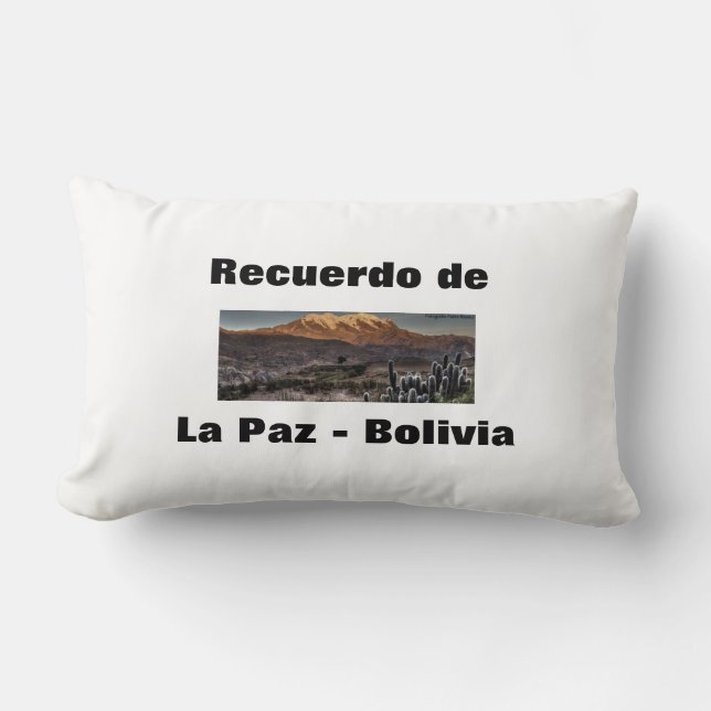 Recuerdo de La Paz Lumbar Cushion (Front)