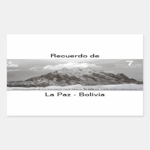 recuerdo de Las Paz Rectangular Sticker