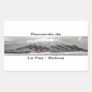 recuerdo de Las Paz Rectangular Sticker