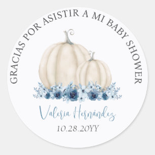 Recuerdos Baby Shower para Niño Classic Round Sticker