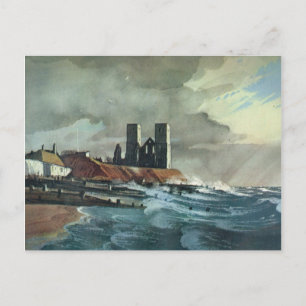 Reculver Towers, Thanet, Kent Postcard