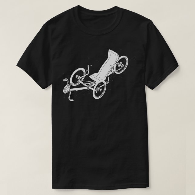 Recumbent Bicycle  (2)  T-Shirt (Design Front)