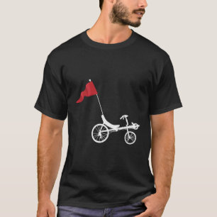 Recumbent Bicycle Cycling With Flag Design T-Shirt