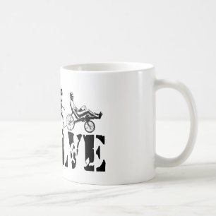 Recumbent Bicycle Evolution Fun Sports Art Coffee Mug