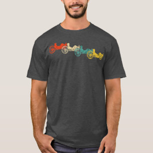 Recumbent Bike Cyclist Vintage Retro Cycling Recum T-Shirt