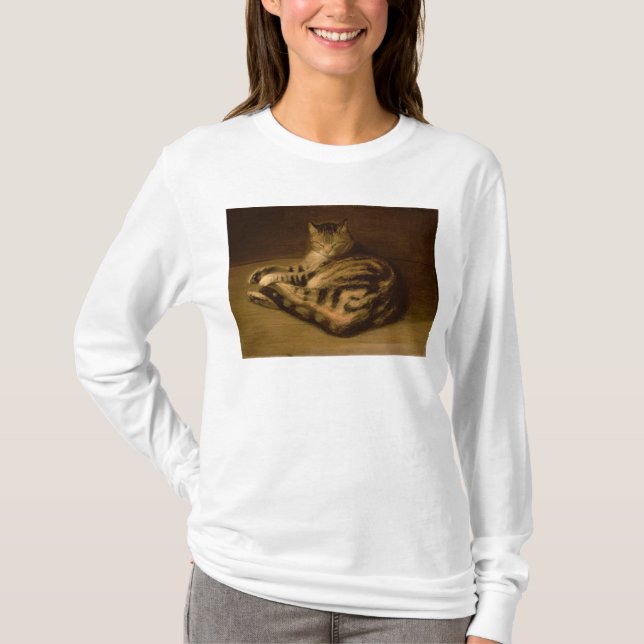 Recumbent Cat, 1898 T-Shirt (Front)