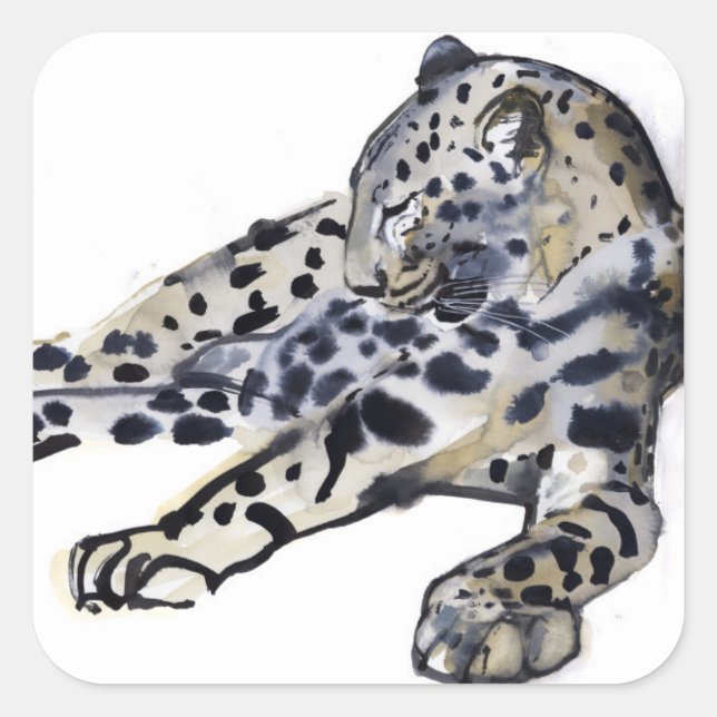 Recumbent Square Sticker (Front)