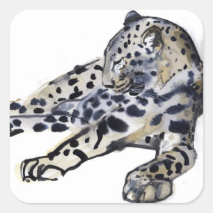 Recumbent Square Sticker