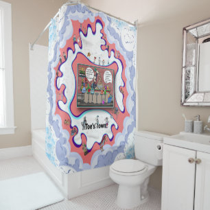 Recyclables in the Afterlife   Bar Humor Shower Curtain