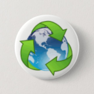 Recycle 6 Cm Round Badge