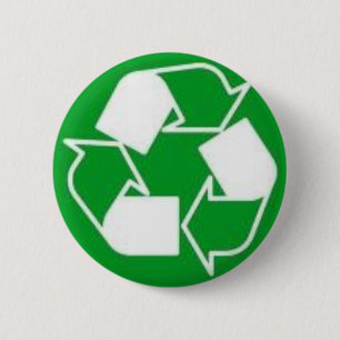 recycle 6 cm round badge