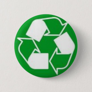 recycle 6 cm round badge