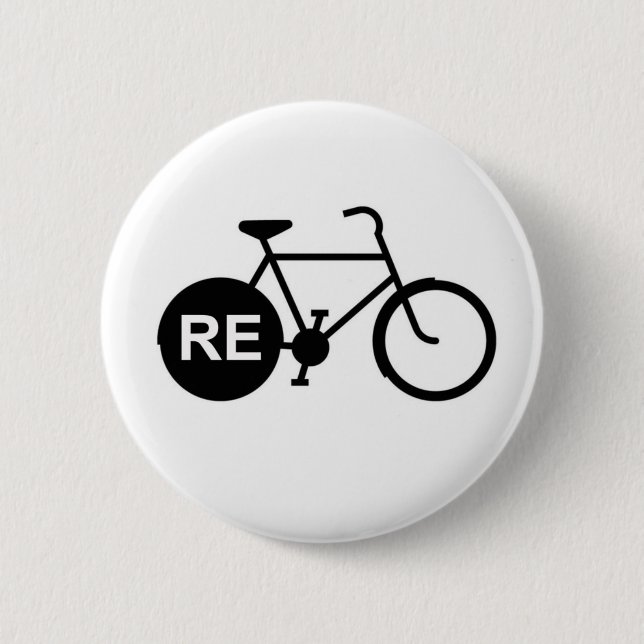 REcycle 6 Cm Round Badge (Front)