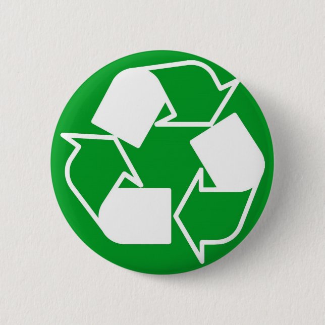 recycle 6 cm round badge (Front)