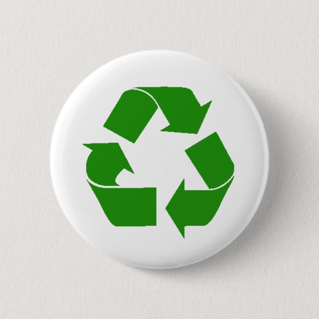recycle 6 cm round badge (Front)