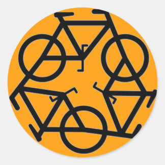 Recycle Bicycle Logo Symbol Classic Round Sticker