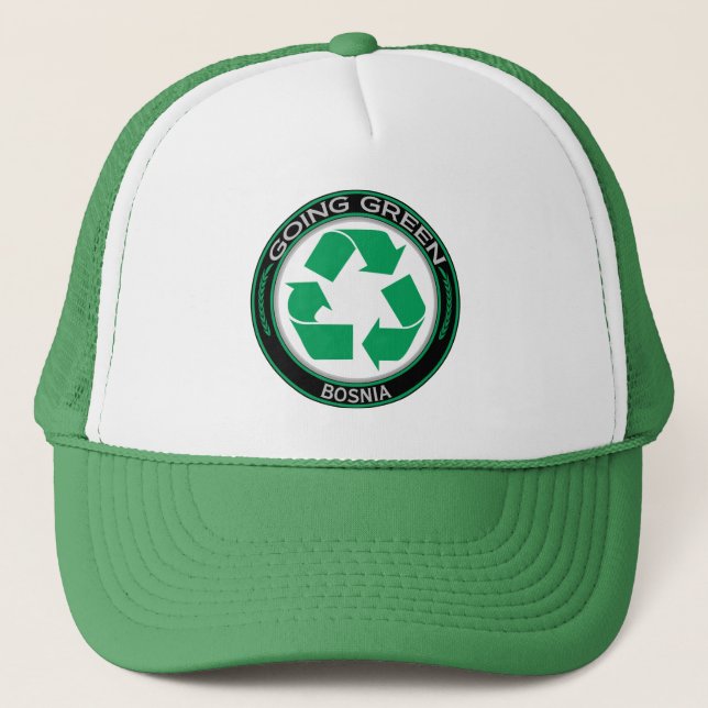 Recycle Bosnia Trucker Hat (Front)