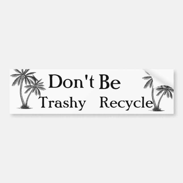 Recycle Bumper Sticker (Front)