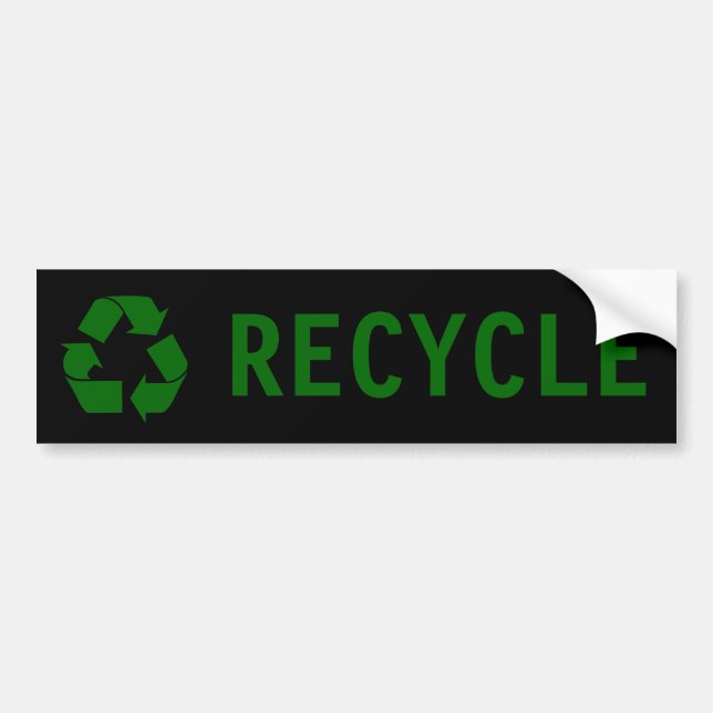 recycle bumper sticker (Front)