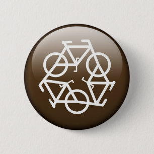 recycle button brown by Petr Kratochvil
