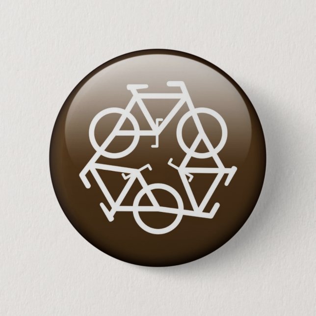 recycle button brown by Petr Kratochvil (Front)