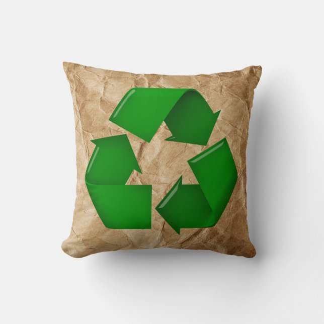 Recycle - Crumpled Paper Cushion (Front)
