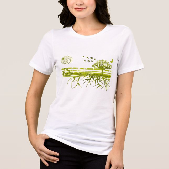 Recycle - Customised Tri-Blend Shirt (Front)