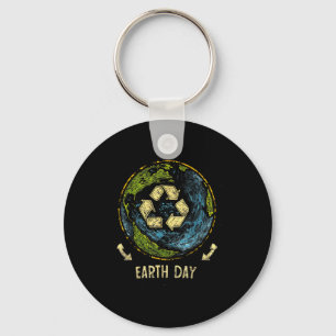 Recycle Earth Day Nature Planet Conservation Tree  Key Ring