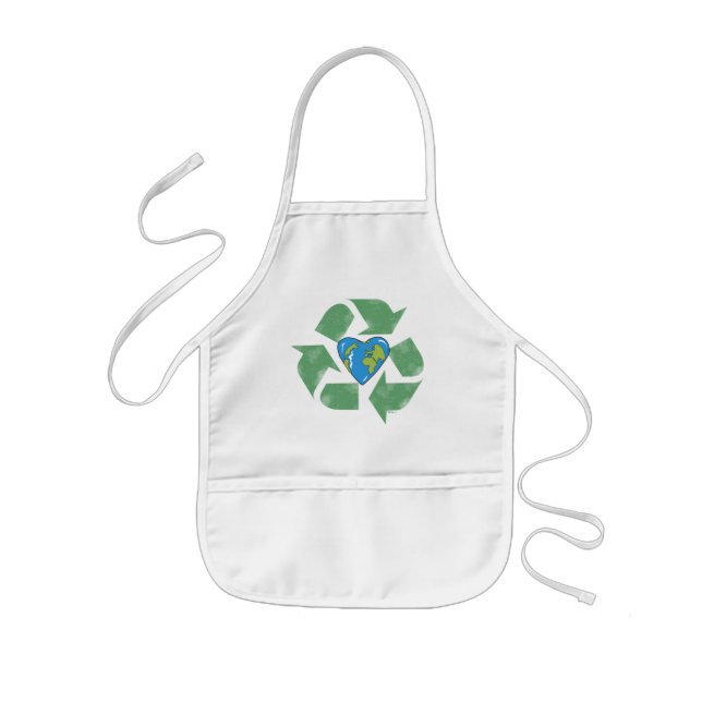 Recycle Earth Heart Apron (Front)