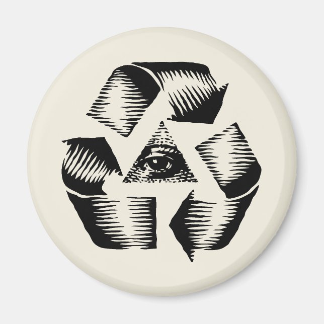 Recycle Eye Magnet (Front)
